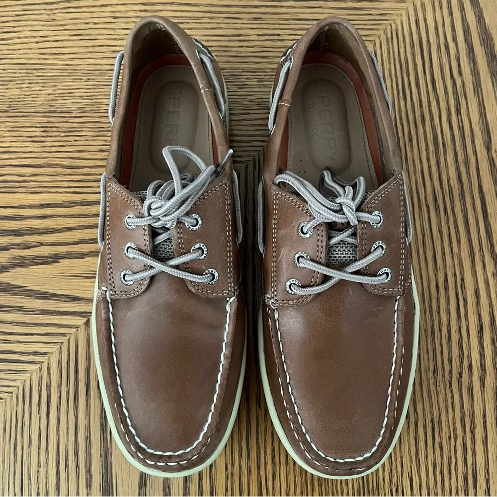 NEW SPERRY Billfish Boat Shoes - Dark Tan